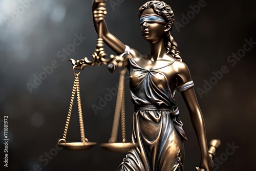 Fotografia Statue of Lady Justice With Scale of Justice