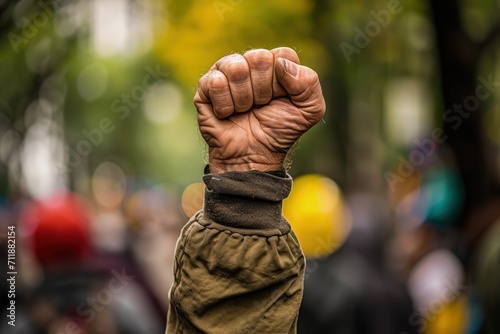 Person Raising Fist © Ilugram
