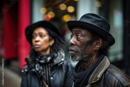 Man and Woman Standing Together