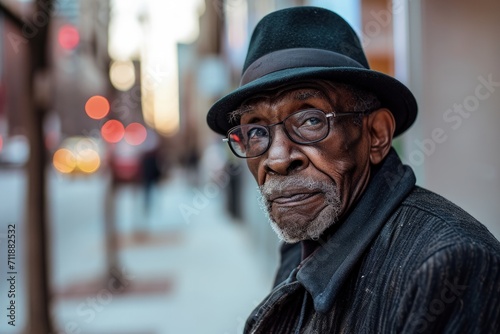 Senior Man With Hat and Glasses © Ilugram