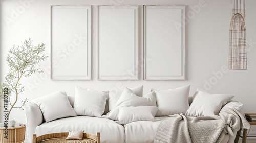 Empty background frame in modern room concept. Green room frame. Baby room frame. Photo frames. backgrounds