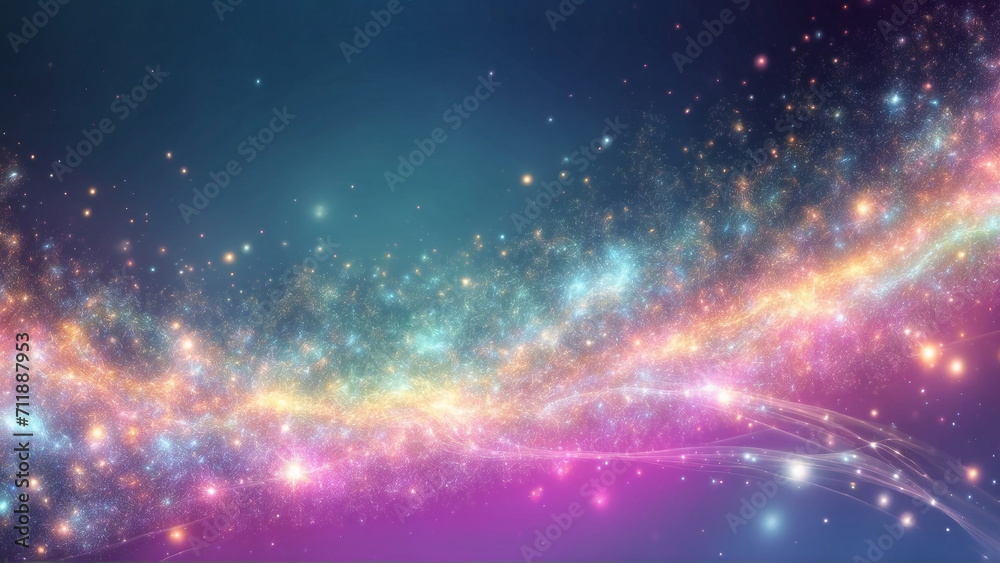 background with stars panorama banner