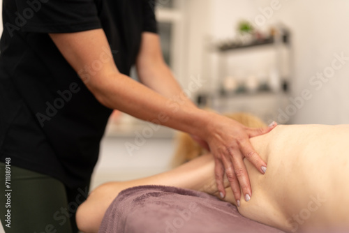 Gentle Shoulder and Back Massage by Skilled Therapist