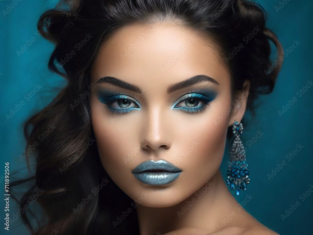 portrait of a woman with makeup