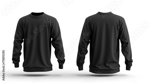 black t shirt mockup concept