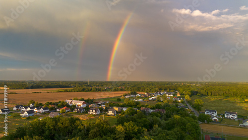 Rainbow over the Polish province.