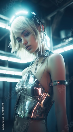 Portrait of a Cyberpunk Woman