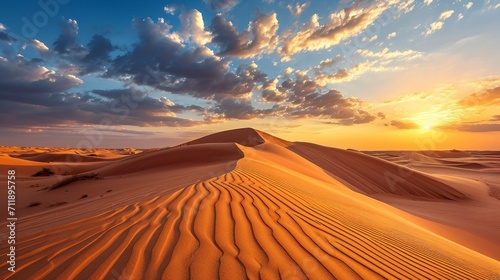 beautiful desert in a beautiful sunset HD