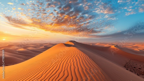 beautiful desert on a beautiful sunset in high definition and very dry quality