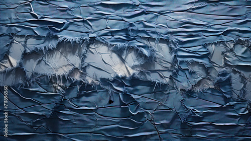 Wallpaper Mural Denim with torn edges and faded structure Torontodigital.ca