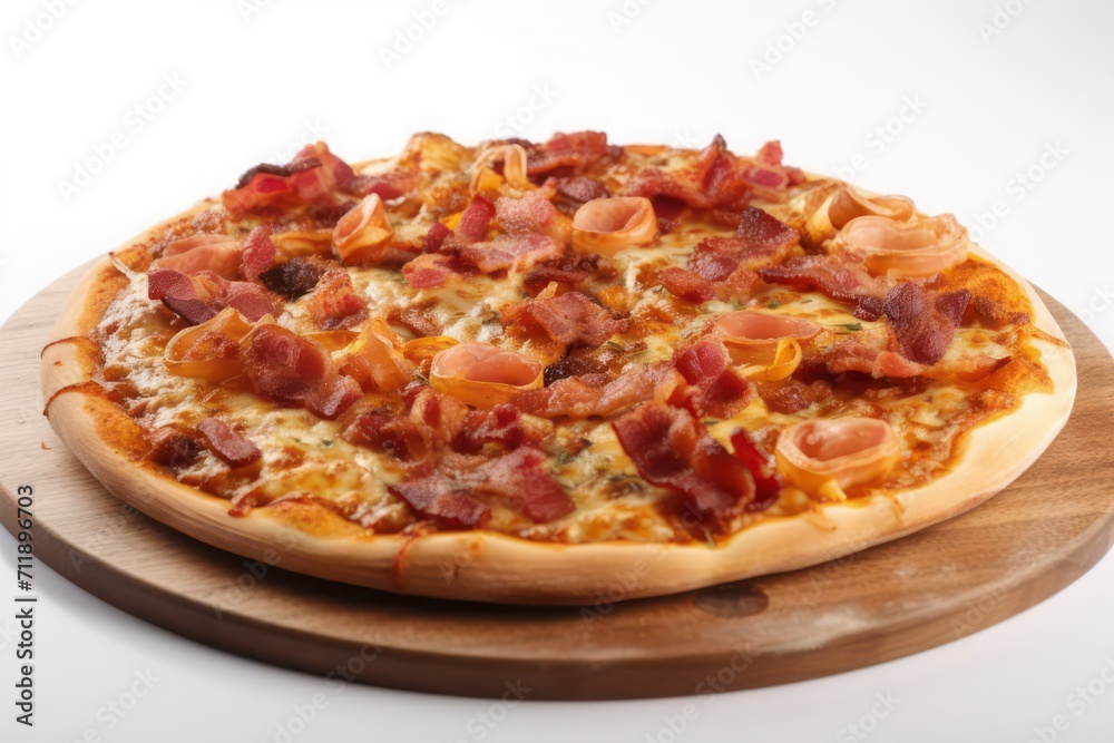 pizza isolated on white