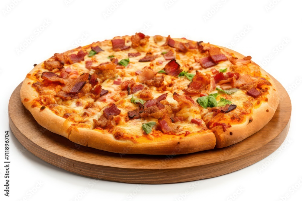 pizza isolated on white