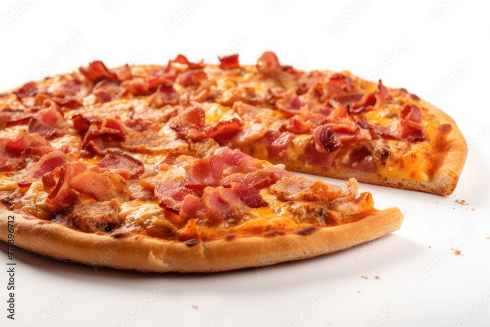 pizza isolated on white