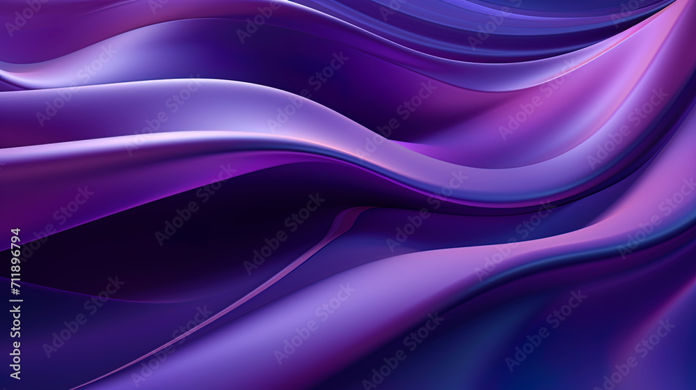 Flowing geometric shapes, as if flowing over the surface, on a dark lilac background Flowing geometric shapes, as if flowing over the surface, on a dark lilac background