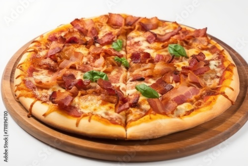 pizza isolated on white