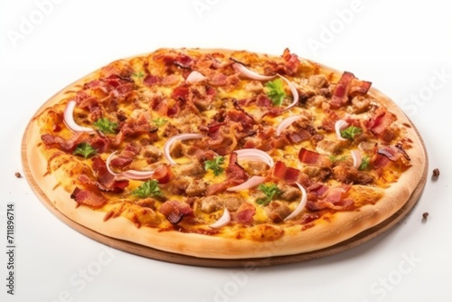 pizza isolated on white