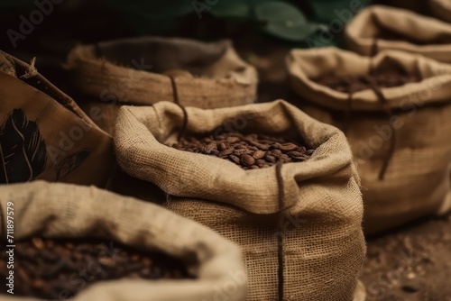 coffee box and coffee beans © STOCKYE STUDIO