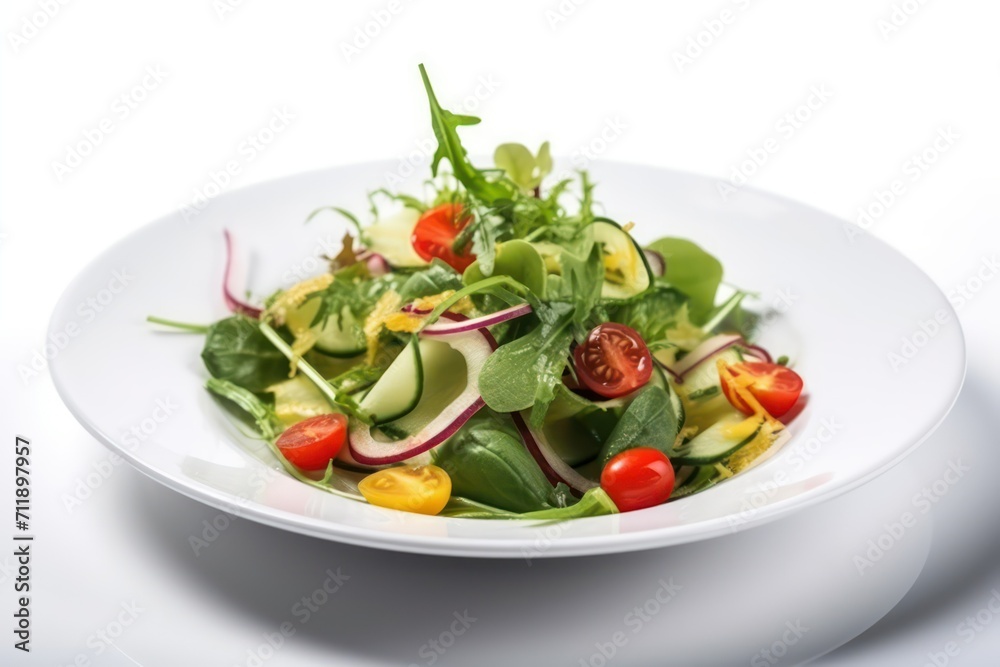 fresh vegetable salad in a bowl