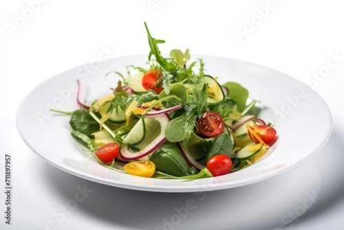 fresh vegetable salad in a bowl