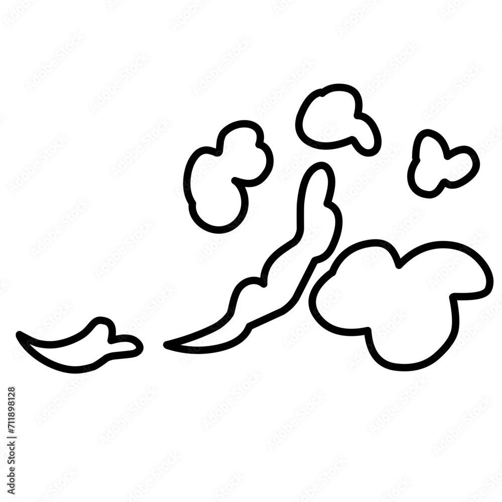 hand drawn cartoon smoke hand drawn cartoon smoke