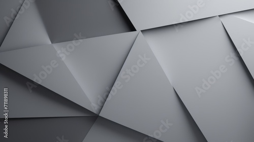 Minimalistic Clean Geometric Shapes on Gray Paper Abstract Background AI Generated