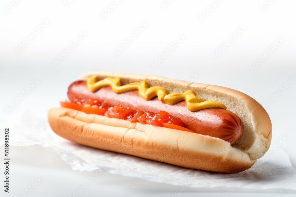hot dog with mustard and ketchup hot dog with mustard and ketchup