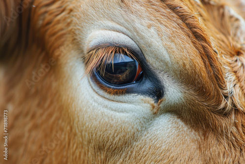 Closeup of a Cow eye photo
