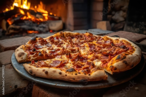 Wallpaper Mural pizza on a grill Torontodigital.ca