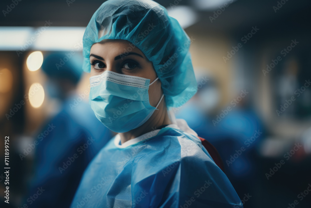 Surgical Nurse Ready for Operation Surgical Nurse Ready for Operation