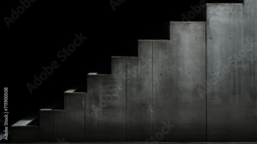 construction cement dark background illustration building material, texture industrial, gray solid construction cement dark background