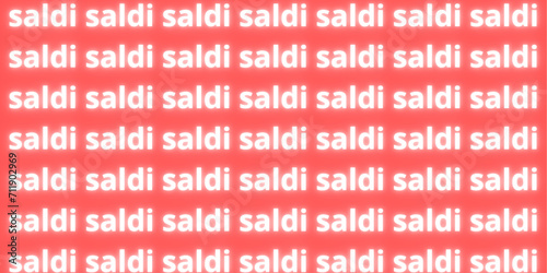sfondo saldi rosso scritta bianca