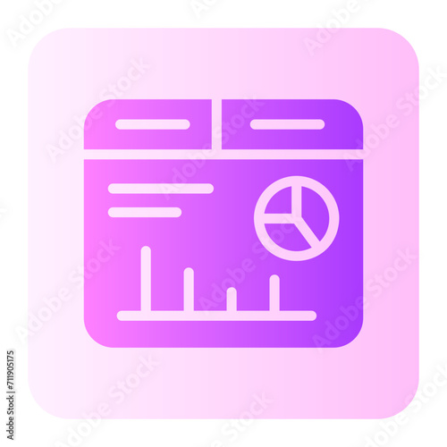 statistics gradient icon