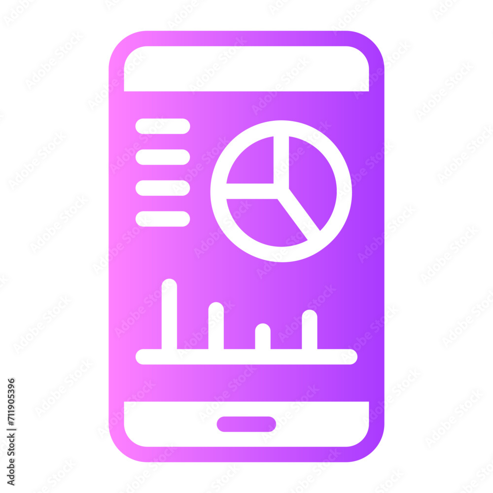 stock market gradient icon stock market gradient icon