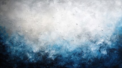 Fotobehang Ombre Blauwgrijze acryl textuur abstract  © Anna