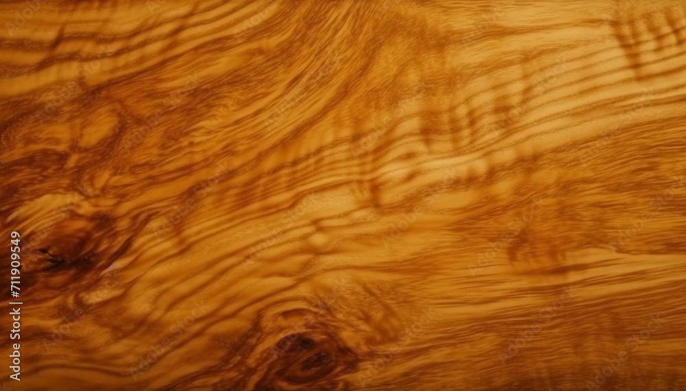 Naklejka premium Nature beauty in a striped wood plank, a textured backdrop generated by AI