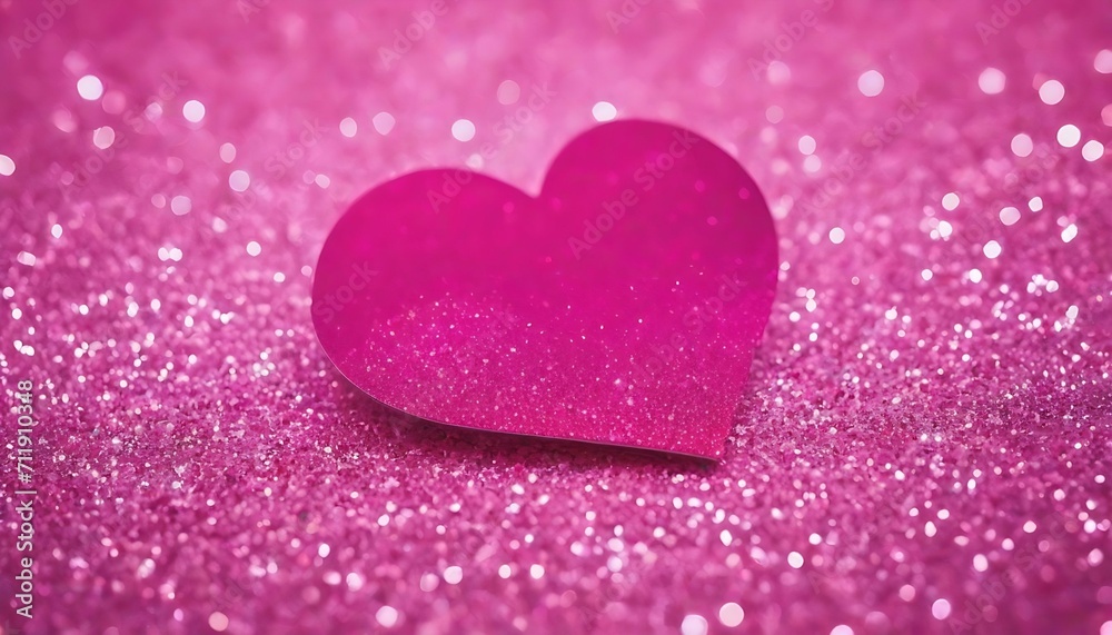 happy valentines day. Pink Heart shapes on abstract light glitter background in love concept for valentines day with sweet and romantic moment created with generative ai	