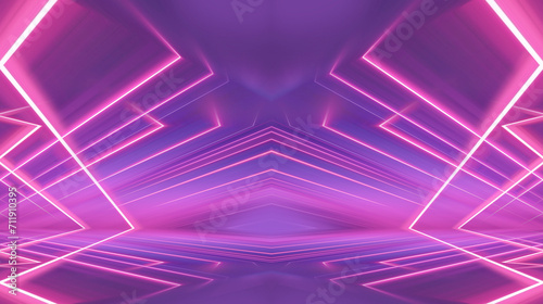 Ultraviolet abstract light. Diode strip, light line. Purple and pink gradient. Modern background, neon light. Empty stage, spotlights, neon. Abstract light. 3D illustration