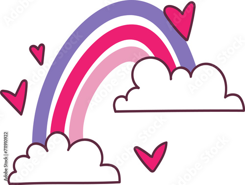 Romantic Elements. Valentine's day image. Islated object.
