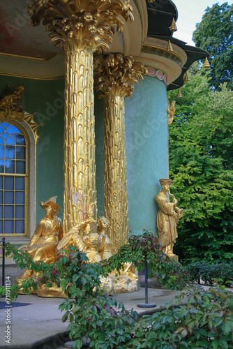 Statues at Chinese House at Sanssouci Park, Potsdam