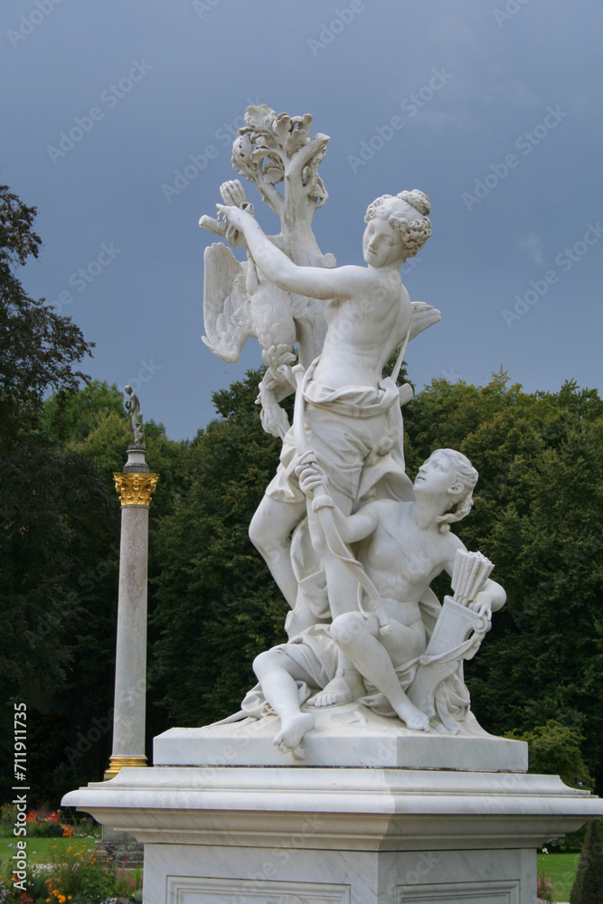 Statues at the fountain at Sanssouci
