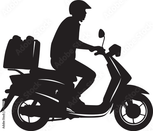 Swift Nosh Dispatch Scooter Logo for Fast Food Drop offs 