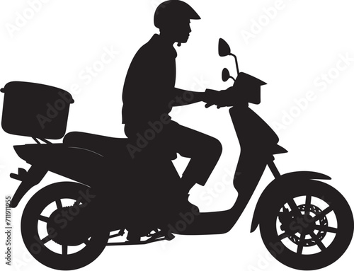 Swift Bites Brigade Scooter Icon for Quick Food Deliveries 