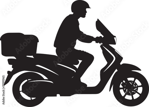 Speedway Savories Vector Design for Scooter Food Delivery 
