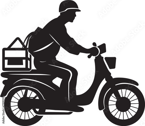 Street Spice Speedster Vector Design for Scooter Food Deliveries 