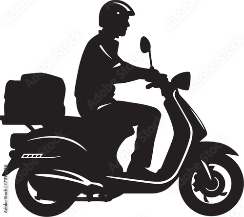Swift Nosh Dispatch Scooter Logo for Rapid Food Drop offs 
