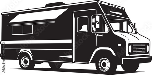 Mobile Munch Maven Vector Logo for Flavorful Truck Expeditions 