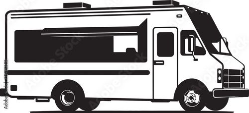 Mobile Munch Maven Vector Logo for Flavorful Truck Expeditions 