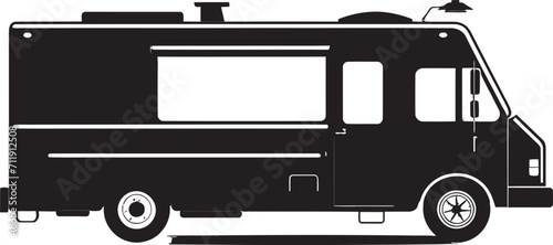 Street Savor Fiesta Food Truck Icon in Vector Fiesta 