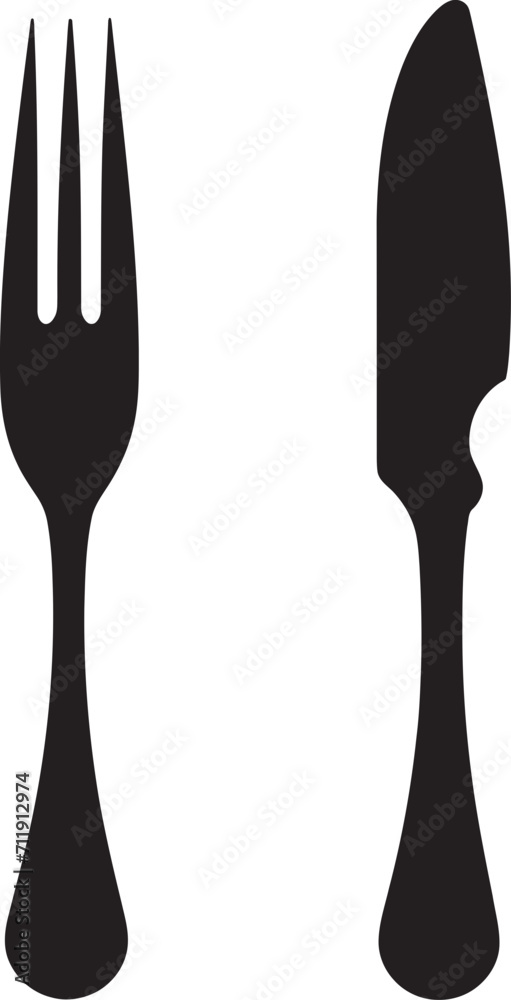 Utensil Elegance Badge Vector Design for Sophisticated Culinary Representation 