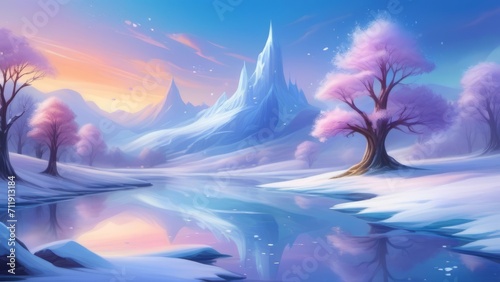 winter fairytale ai generated